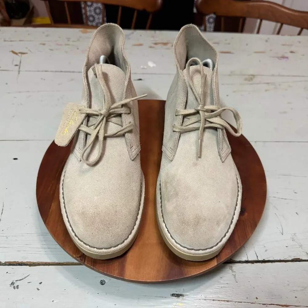 Clarks Originals Desert Boots Mens Size 9 Sand Suede Boots